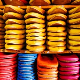 Babouches Cuir Homme